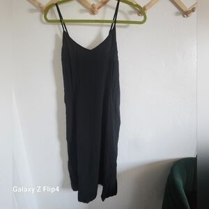 Black slip dress- cotton